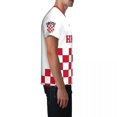 thumbnail image 2 of Camiseta con estampado 3d de la bandera de Croacia para hombre y mujer, pantalón corto informal de verano, ropa de calle Harajuku, camiseta de fútbol, 2 of 3