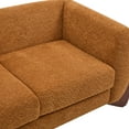 thumbnail image 6 of Arlo Modern Boucle Upholstery 2-Seater Sofa with Solid Wood Legs, Caramel, 6 of 8