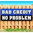 thumbnail image 1 of Bad Credit No Problem 13 oz Vinyl Banner With Metal Grommets, 1 of 4