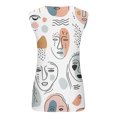 thumbnail image 5 of Puntoco Camisetas sin mangas para mujer Camiseta sin mangas con estampado de mujer Camiseta sin mangas suelta, 5 of 5