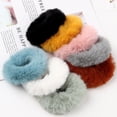 thumbnail image 4 of MasteelfCA 8pcs Imitation Rabbit Hair Rings Elastic Hair Ropes Plush Hair Ties Warm Ponytail Holders for Winter Autumn Spring Mixed Style, 4 of 7