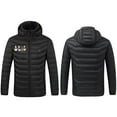 thumbnail image 4 of MELDVDIB Mens and Womens Heated Jackets USB-Powered Long Sleeve Puffer Jackets with 8 Adjustable Heating Areas Fashion Print Winter Warm Heated Clothing, 4 of 8