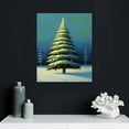 thumbnail image 4 of WERPE  Christmas Tree Wall Art Decor Canvas Print Christmas Picture Christmas Tree in The Woods Winter Scene Artwork for Living Room Kitchen Bedroom Office Home Wall Decor, 4 of 4