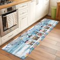 thumbnail image 2 of Summer Gnomes Nautical 2'x6' Runner Rugs for Hallway Kitchen Bedside Non Slip Washable, Blue Coastal Vintage Wooden Entryway Rug Runners with Rubber Backing, Long Carpet Runner for Laundry Room, 2 of 8