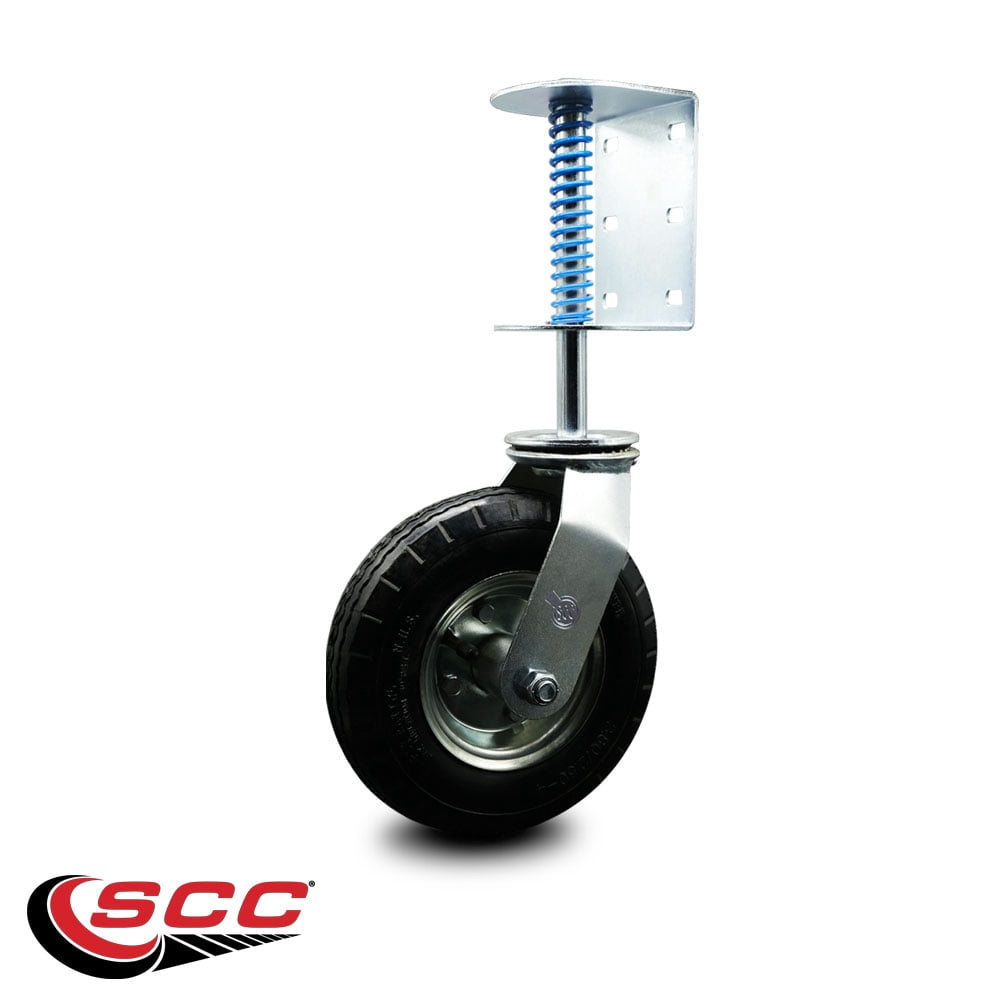 8 Inch Pneumatic Wheel - Swivel Gate and Ladder Caster - Service Caster Brand