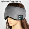thumbnail image 2 of HLONK Masque de Sommeil Bluetooth Sans Fil Masque pour les Yeux Musical avec Batterie de 6 à 8 Heures Masque de Sommeil Doux avec Écouteurs Bluetooth à Réduction de Bruit Confortable Gris, 2 of 6