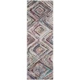 thumbnail image 2 of SAFAVIEH Nantucket Collection Runner Rug - 2'3" x 8', Multi, Handmade Boho Diamond Cotton, Ideal for High Traffic Areas in Living Room, Bedroom NAN314A, 2 of 4