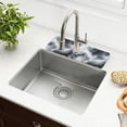 thumbnail image 6 of Faucet Mat for Kitchen Sink 30'' Sink Splash Guard Mat Super Absorbent Fast Drying Drain Pad Rolling Cloud Marble, 6 of 9