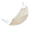 thumbnail image 4 of Hamac de Camping, Balançoire Portable Double & Simple pour Intérieur Extérieur Plage Randonnée Voyage Jardin, Forte Capacité de Charge et Anti-Basculement Chaise Suspendue, Beige, 4 of 8