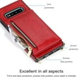 thumbnail image 2 of Dteck Crossbag Case For Samsung Galaxy S10e, Premium PU Leather Wallet Case Credit Card Holder Stand Cover, Red, 2 of 9