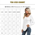 thumbnail image 2 of VDJ Women Tops Puff Long Sleeve White T Shirt Crew Neck Dressy Tunic Casual Pleated Button Cuff Fall Blouses for women Size XL, 2 of 7
