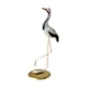 thumbnail image 2 of Estatua de grulla, creativa, decorativa, escultura de animal, figura de grulla para patio Levantar la cabeza, 2 of 9