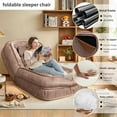 thumbnail image 6 of LEHZROAJ Human Dog Bed-Lazy Sofa Chair, 5-Position Adjustable Bean Bag with Massage Pillow, Multi-Functional Floor Sofa Bed for Adults & Pets,Couch for Living Room, 6 of 11