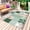 Green, variant on Boho Spring Floral Outdoor Rug 4x6 Ft - Reversible Patio Rug Outdoor Camping Rugs, Retro Flowers Plants Patchwork Grid Green Indoor Outdoor Area Rugs, Non-Slip Outdoor Carpet Runner for Deck/Porch