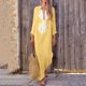 thumbnail image 4 of Gibobby Vestido Causal para Mujer de Verano Vestido largo para mujer Color Fiesta de boda Midi Vestido tubo(Amarillo,M), 4 of 5