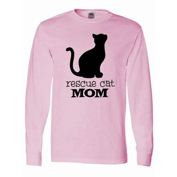 Inktastic Rescue Cat Mom Long Sleeve T-Shirt