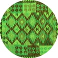 thumbnail image 1 of Ahgly Company Indoor Round Oriental Green Traditional Area Rugs, 6' Round, 1 of 1
