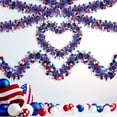 thumbnail image 4 of EUDIDV Patriotic Decor July Patriotics Garland Red White Blue Foil Garland Shiny Hanging Decorations For Independence Day Memorial Day Celebration Party Decorations Party Supplies​, 4 of 7