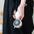 thumbnail image 4 of Handheld Portable Fan Long Endurance Plastic Large Air Volume USB Rechargeable Fan for Home, 4 of 10