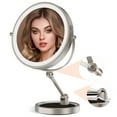 thumbnail image 1 of Espejo de maquillaje Rocollos de 9 pulgadas con aumento de 1X/10X, recargable, 1 of 8