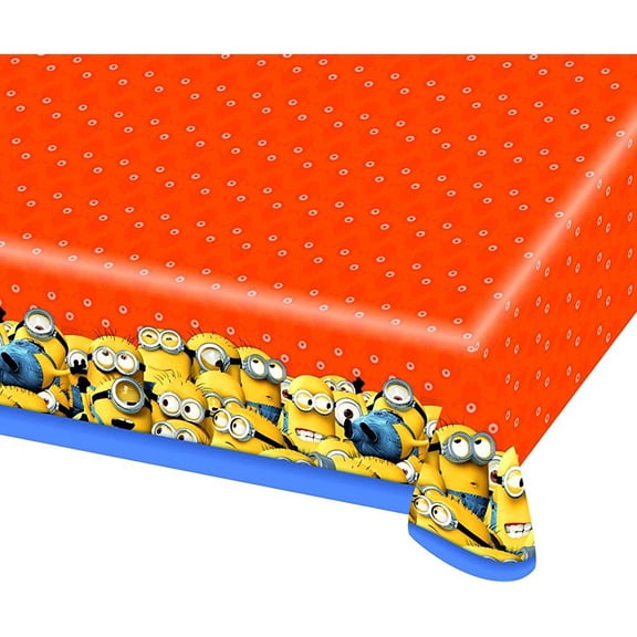 amscan international 120 x 180 cm minions plastic tablecovers