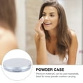 thumbnail image 3 of LABELEPH Travel Loose Powder Container 2Pcs Silver Plastic for Women Outdoor Use, 3 of 8