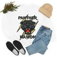 thumbnail image 5 of Panther Nation Football Sweatshirt, Panther Mascot School Spirit Shirt White 2XL, 5 of 6