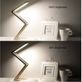 thumbnail image 2 of ZHAOCHENG (negro) Lámpara de escritorio LED, lámpara de mesa que cuida los ojos con USB recargable inalámbrico, lámpara de escritorio de lectura portátil plegable de 2 modos para dormitorio, oficina,, 2 of 5
