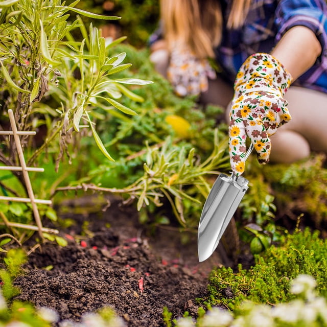 unbranded 2Ud Palas Para Jardín Con Práctico Y Mango Antifatiga En Inoxidable