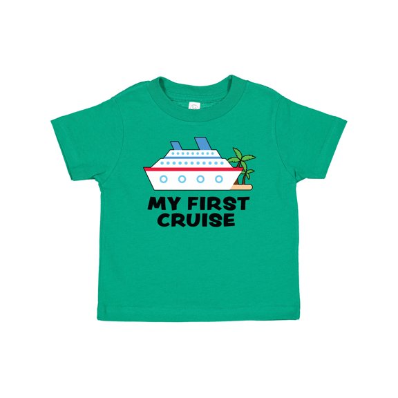 Inktastic My First Cruise with Cruise Ship and Palm Trees Boys or Girls Baby T-Shirt