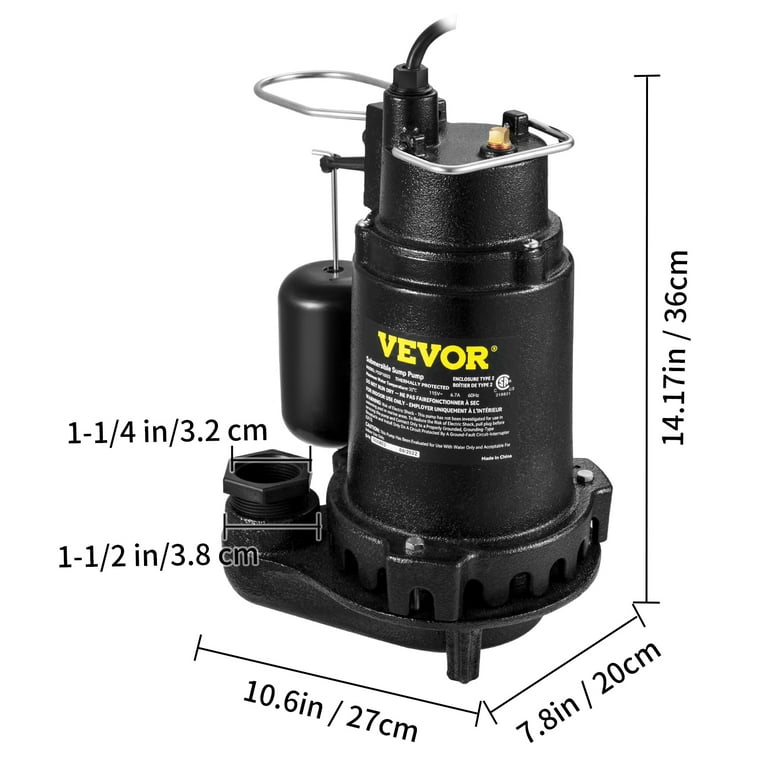 Liberty Pumps 253 Dewatering Effluent Submersible Pumps, 58 OFF
