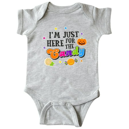 

Inktastic Im Just Here For The Candy Gift Baby Boy or Baby Girl Bodysuit
