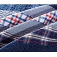 thumbnail image 3 of Chezmoi Collection Milton 1-Piece Plaid Checkered Patchwork Quilted Throw - Soft Breathable Vintage Washed Cotton Reversible Quilt for All Seasons. Throw Blanket, 3 of 4