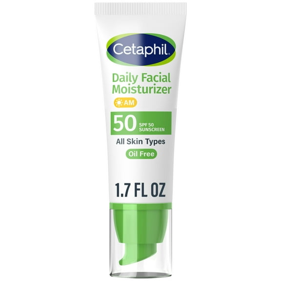 Cetaphil Daily Facial Moisturizer with Broad Spectrum SPF 50, 1.7 fl oz