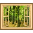 thumbnail image 3 of VWAQ Autumn Forest Window Wall Decal Peel and Stick Window Frame Wall Mural - NW42 (24"H X 30"W), 3 of 3