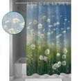 thumbnail image 3 of 72x78 Inch Shower Curtain Spring Floral Bathroom Decor Waterproof Fabric Bathtub Bath Curtains Decorative Modern Oil Painting Flowers Farmhouse Extra Long Shower Curtain Set with Hooks, 3 of 6