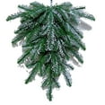 thumbnail image 4 of Artificial Christmas Teardrop Swag, Faux Norfolk Pine Teardrop Door Swag, Real Touch Greenery Pine Wreath Staircase Swags for Xmas Holiday Door Mantle Fireplace Decor Indoor Outdoor, 1 Pcs, 4 of 9