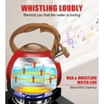 thumbnail image 4 of Tetera Foedo Festive Red Stovetop Whistling, 3 L, acero inoxidable, 4 of 8
