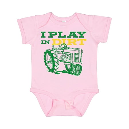 

Inktastic Play in Dirt Tractor Gift Baby Boy or Baby Girl Bodysuit