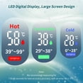 thumbnail image 4 of TAPDRA Digital LED Shower Thermometer 1-2°C Measurement Error Compact Black Body For Bathroom Shower Temperature Detection, 4 of 9