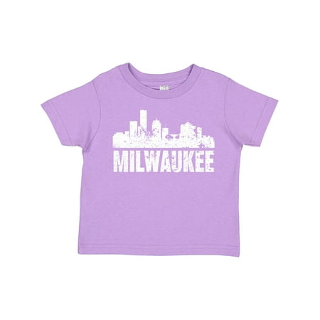 

Inktastic Milwaukee Skyline Grunge Gift Toddler Boy or Toddler Girl T-Shirt