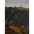 thumbnail image 3 of Achille Etna Michallon 11x14 Black Modern Framed Museum Art Print Titled - Goatherd Opposite the Falls of Tivoli, 3 of 5
