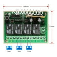 thumbnail image 4 of 12V 4CH Channel 433Mhz Wireless Remote Control Switch Integrated Circuit with 4 Transmitter DIY Replace Parts Tool Kits, 4 of 8