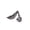 Right ear, variant on Silver Wing Shaped Ear Bone Stud Rhinestones Decorated Jewelry For Daily Wear