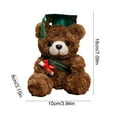 thumbnail image 3 of Graduation Hat Decorations The Graduation Hat Doll Is Made Of Plush toys, Measuring 7.1 Inches In Height, And Is A Graduation Gift/Celebration Souvenir/Home Decoration, 3 of 6
