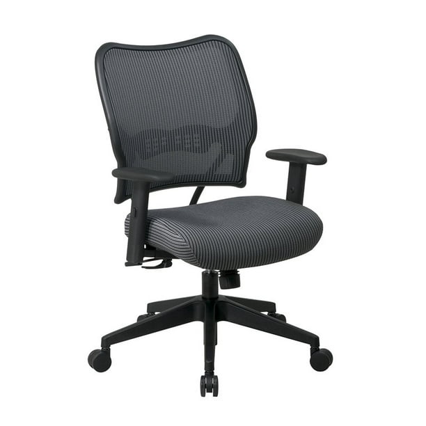Chaise de Luxe VeraFlex Office avec Assise en Tissu Gris Anthracite