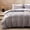 Dark Grey, variant on Sonive Washed Duvet Cover Set Queen, Linen-Like 3 Pieces Soft Breathable Bedding set, Dark Grey