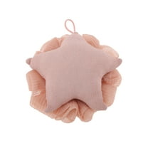 1 Pc Star Shape Pattern Bath Sponge Body Scrubber for Bathroom Pink