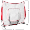 thumbnail image 4 of YOYO 7ft x 7ft Baseball & Softball Practice Net for Hitting & Pitching Practice with Bow Frame, Collapsible and Portable, 4 of 7