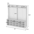 thumbnail image 6 of MONSLIPA 63" Wide Hall Tree with Hook and 18 Cube for Storage, 6 of 6